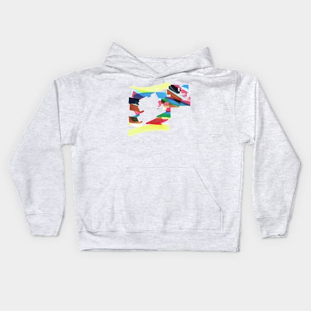 Jumping Marker Kids Hoodie by E-Maniak